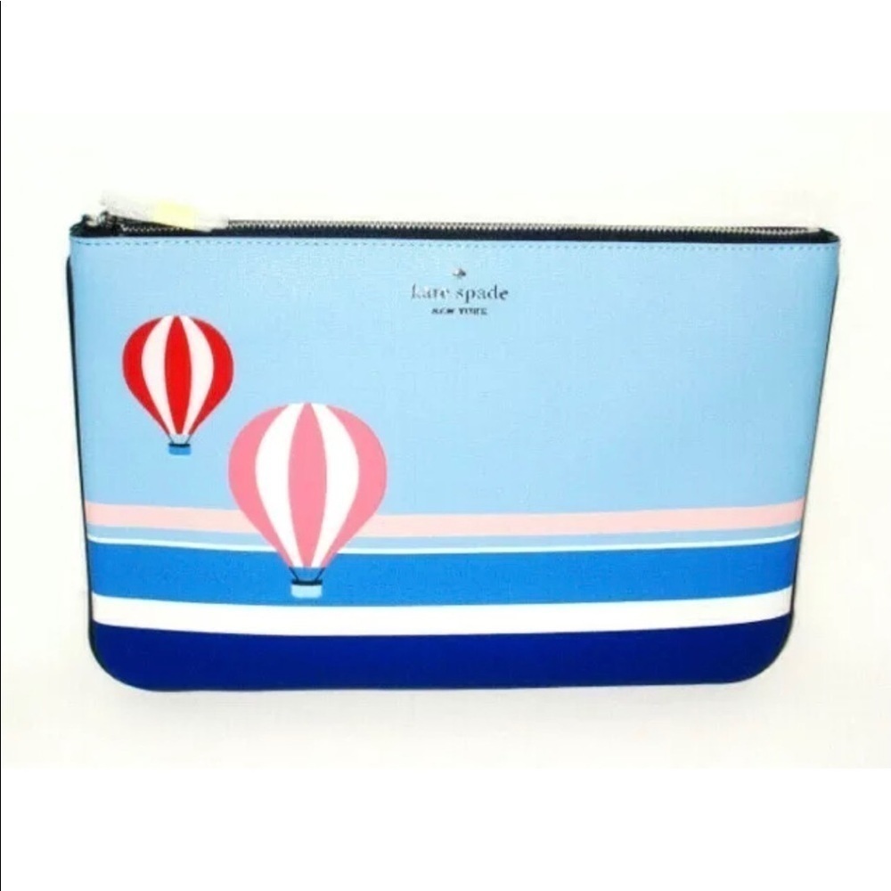 Kate Spade Up up And Away Balloon Large Zip Pouch